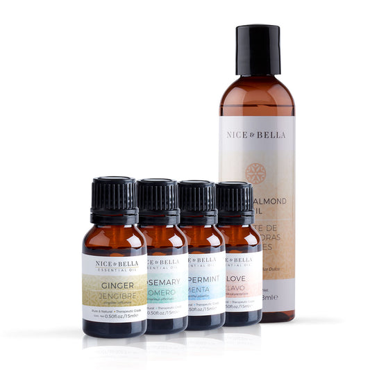 Paquete de aceites con aceite de almendras